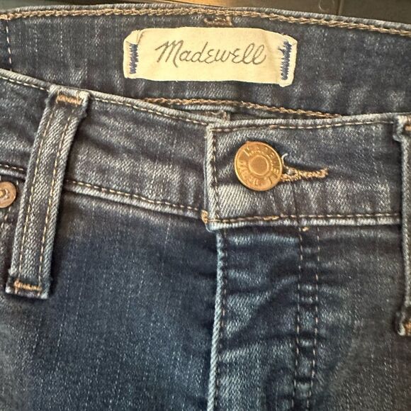 Madewell 10” High Rise Dark Blue Skinny Jeans - Picture 7 of 12